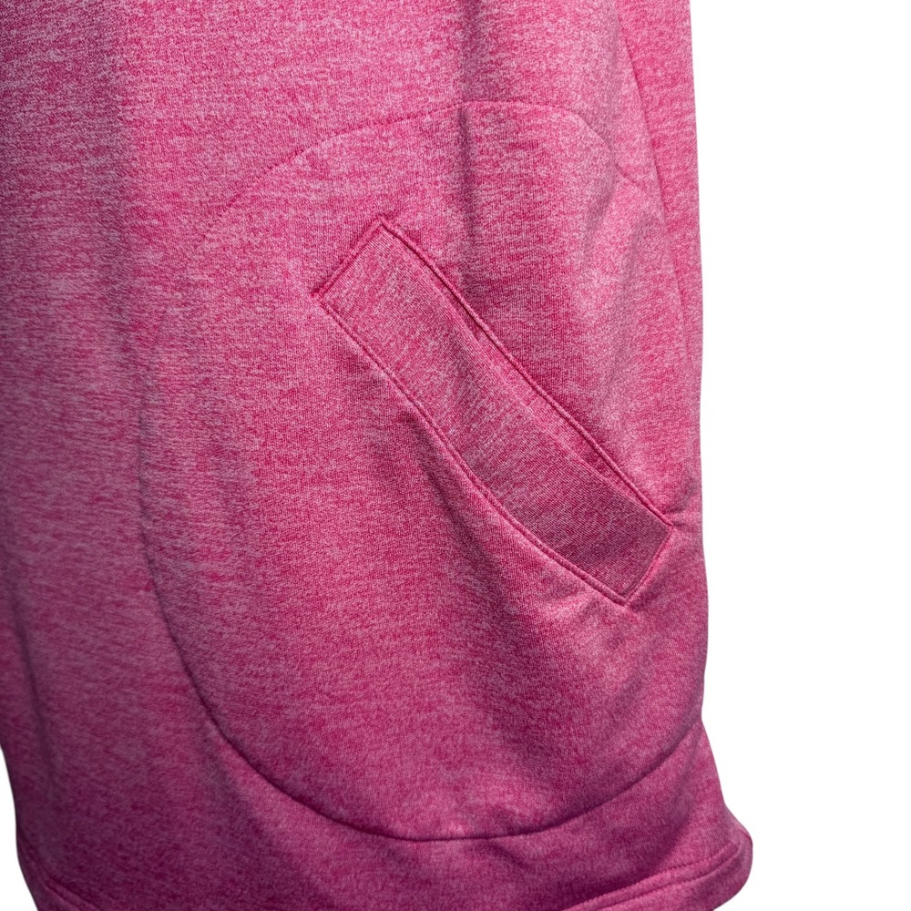 Merrell Women Pink Heathered Short Sleeve Swallowtail Hoodie Pullover Pockets Lg - Picture 5 of 15